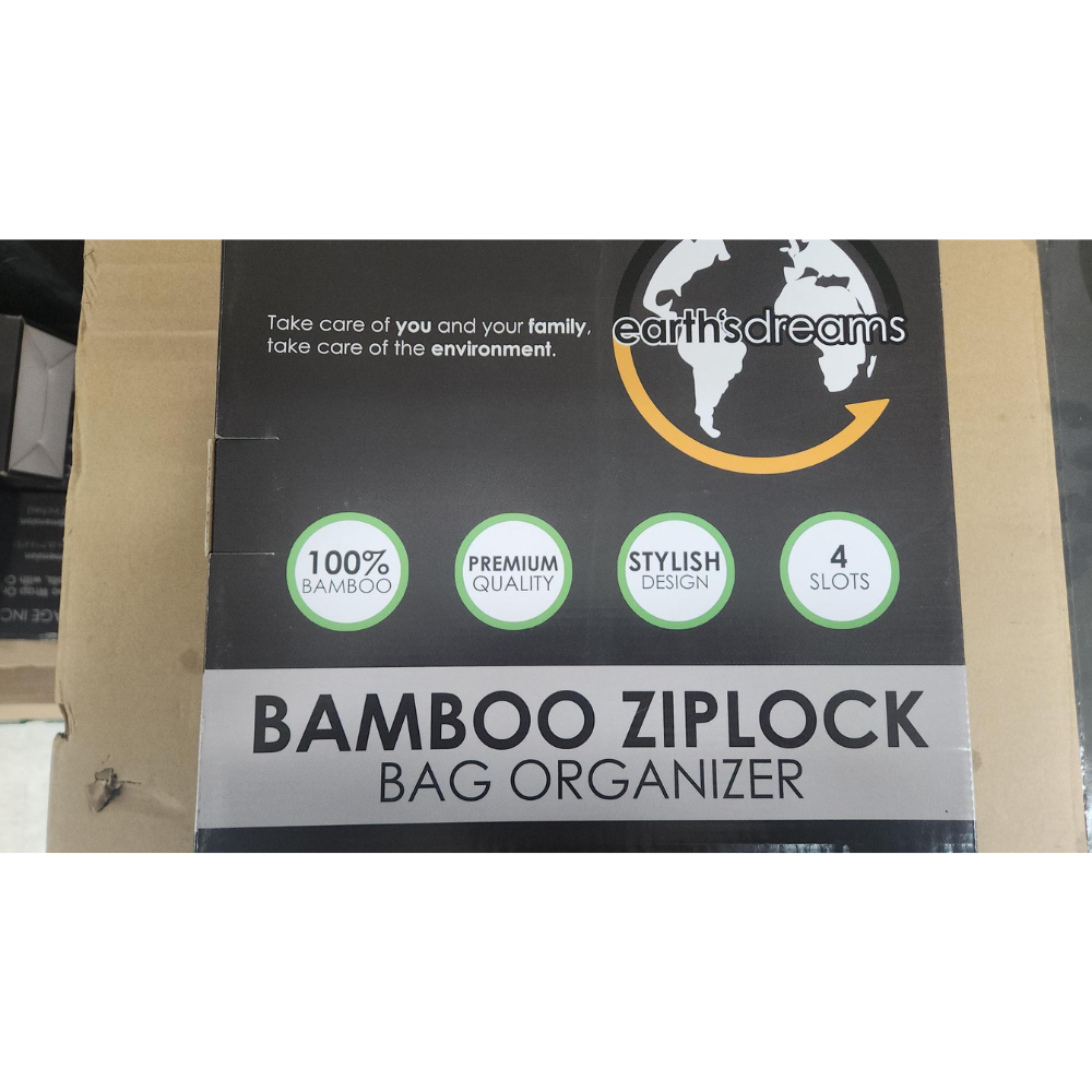 Earth's Dream Bamboo Ziplock Bag Organizer
