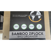Earth's Dream Bamboo Ziplock Bag Organizer