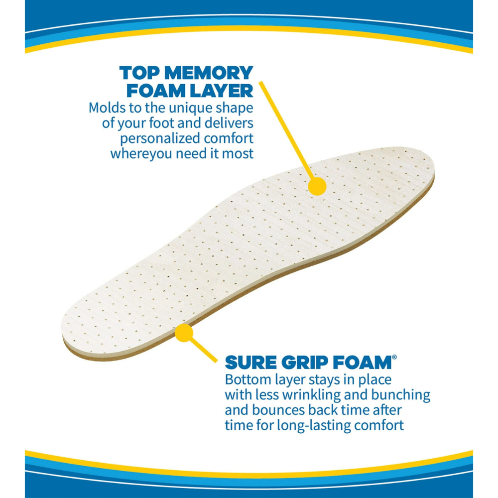 Dr. Scholl’s Air-Pillo Comfort Insoles | Ultra-Soft Cushioning Foam Inserts, Trim-to-Fit, Unisex 1 Pair
