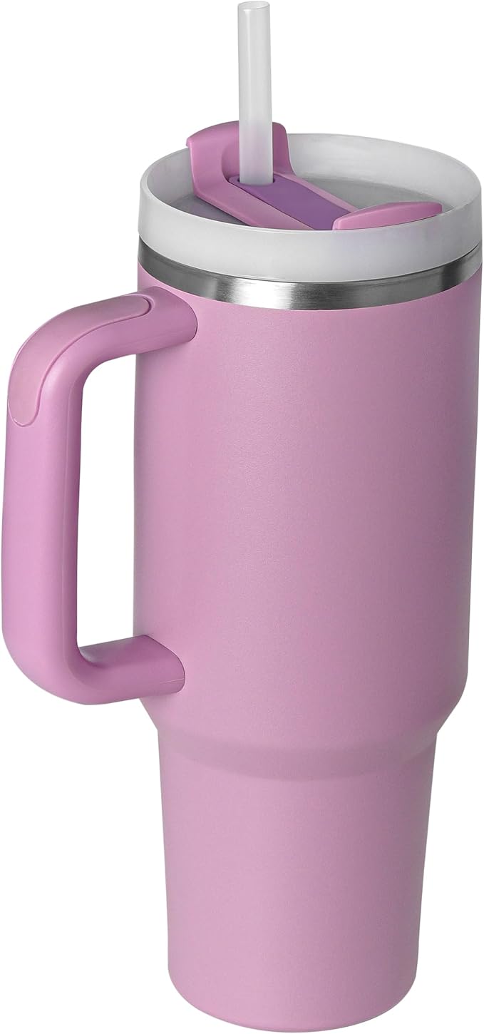 Sipsync FlowState Insulated Stainless Steel Travel Tumbler, Purple, 40 oz