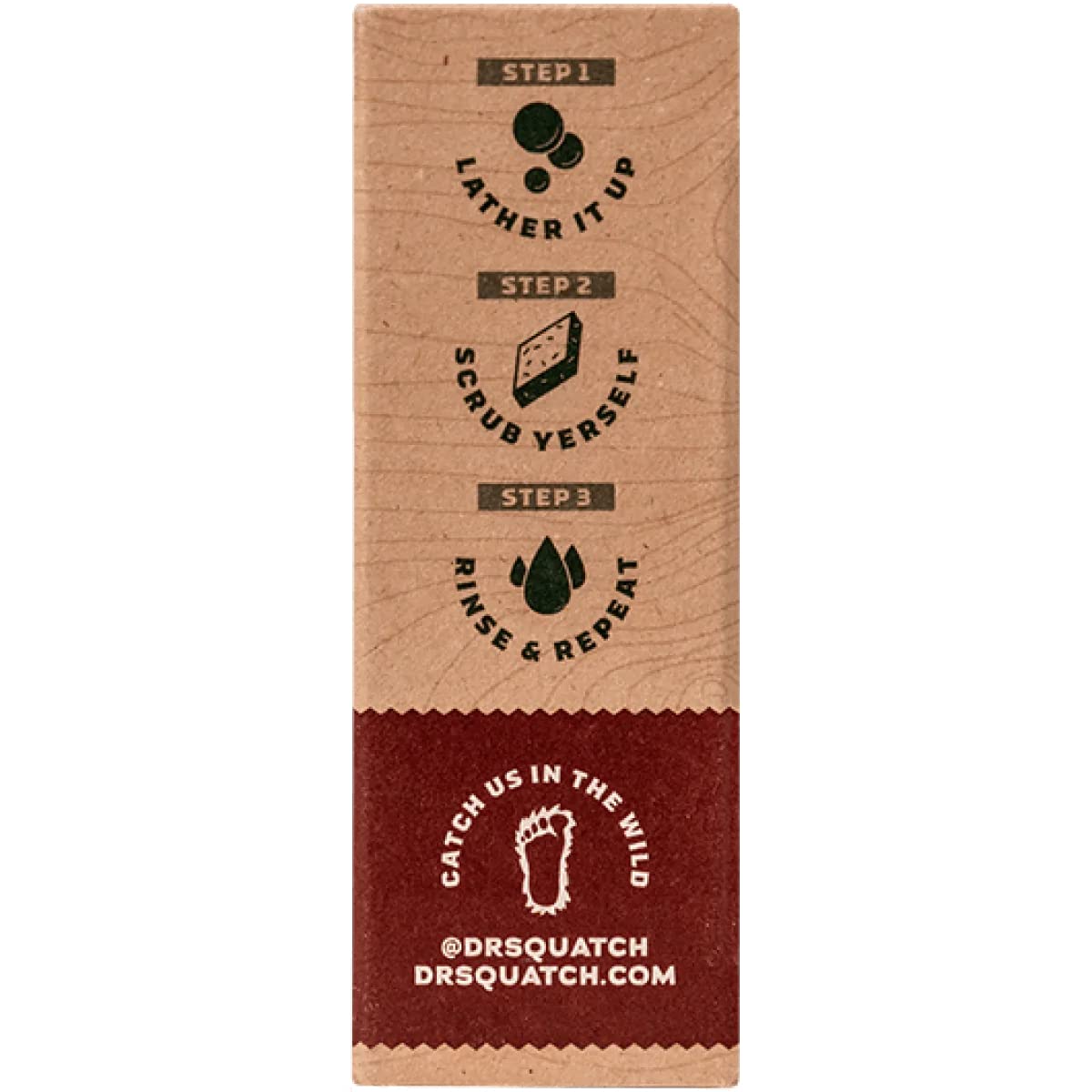 Dr. Squatch Bay Rum Natural Bar Soap, 5 oz, Zero Grit
