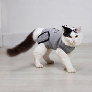 Doglemi Cat Surgery Recovery Suit Size S – Pure Cotton, Breathable, Post-Spay/Neuter & Wound Recovery Onesie | Cone Alternative