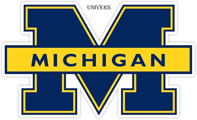 Michigan Wolverines Blue M Logo 3-Inch Vinyl Sticker Decal