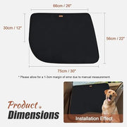 Doglemi 2-Pack Dog Car Door Protector – Universal Fit, 26x21.3", Anti-Scratch, Waterproof Black Oxford Cover