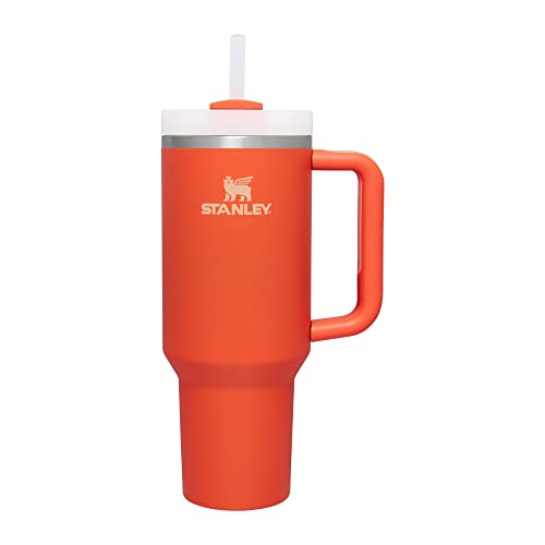 Stanley Quencher H2.0 FlowState Tumbler 40 oz with Handle & Straw – Tigerlily
