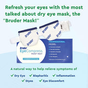 Bruder Moist Heat Eye Compress – Microwave Activated Reusable Eye Mask