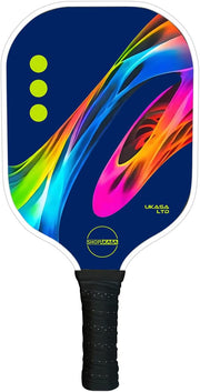 SHOPUKASA Pickleball Paddle Set Blue – 1 Fiberglass Paddle, 2 Pickleballs & Carry Bag | Cushion Comfort Grip, All Skill Levels, Men & Women