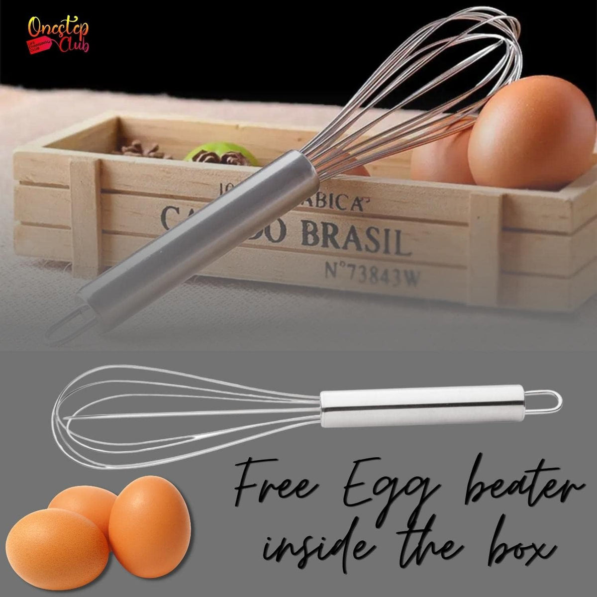 ONESTEP CLUB 2-Layer Stackable Egg Holder for Refrigerator – Grey PET Plastic