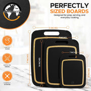Earth’s Dreams Composite Wood Cutting Board Set of 3 with Juice Groove