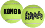 KONG SqueakAir Tennis Balls for Dogs, Medium – 6 Pack Squeaky Fetch Toys