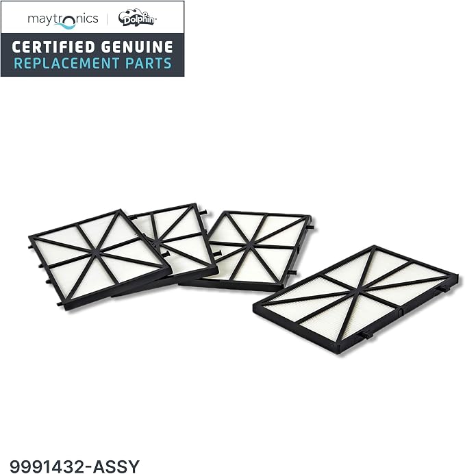 Dolphin Maytronics Ultra-Fine Filter Panels 9991432-R4 for Robotic Pool Cleaners – 4 Pack