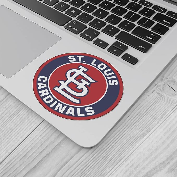 Cardinal Bird Logo Baseball Sport The City of St. Louis Die-Cut Vinyl Sticker Decal 5'' X 5''