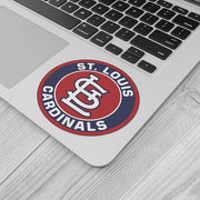 Cardinal Bird Logo Baseball Sport The City of St. Louis Die-Cut Vinyl Sticker Decal 5'' X 5''
