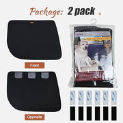 Doglemi 2-Pack Dog Car Door Protector – Universal Fit, 26x21.3", Anti-Scratch, Waterproof Black Oxford Cover