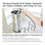 Travel Berkey 1.5 Gallon Stainless Steel Gravity Water Filter System