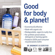Dr. Bronner's Pure-Castile Liquid Soap Lavender 4 oz – Plant-Based Multi-Purpose Soap