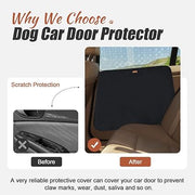 Doglemi 2-Pack Dog Car Door Protector – Universal Fit, 26x21.3", Anti-Scratch, Waterproof Black Oxford Cover