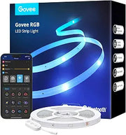 Govee RGB LED Strip Lights 32.8ft – Bluetooth App Control, Music Sync & 64 Scene Modes
