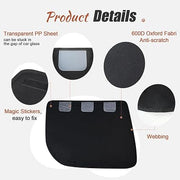 Doglemi 2-Pack Dog Car Door Protector – Universal Fit, 26x21.3", Anti-Scratch, Waterproof Black Oxford Cover