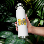 Michigan Wolverines M Logo Yellow Vinyl Die-Cut Sticker Decal – 3 Inch