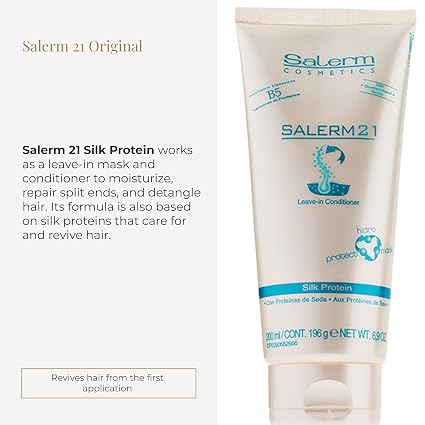 Salerm 21 Silk Protein Instant Hair Conditioner – Leave-In or Rinse-Out, 200 mL