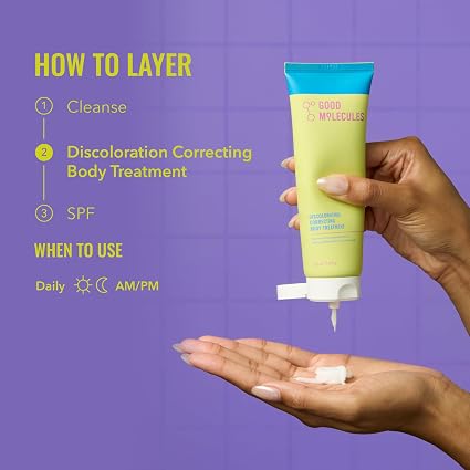 Good Molecules Discoloration Correcting Body Treatment with Niacinamide – 4 fl oz