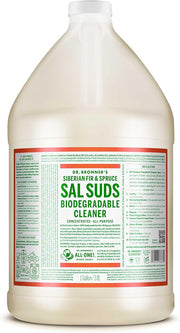 Dr. Bronner's Sal Suds Biodegradable All-Purpose Cleaner – Siberian Fir & Spruce, 1 Gallon