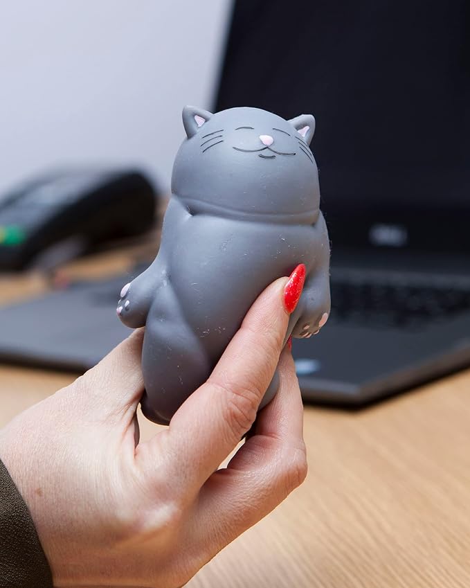 Boxer Gifts Kalma Kitty Squishy Cat Stress Toy – Novelty Desk & Fidget Gift