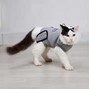 Doglemi Cat Surgery Recovery Suit Size S – Pure Cotton, Breathable, Post-Spay/Neuter & Wound Recovery Onesie | Cone Alternative
