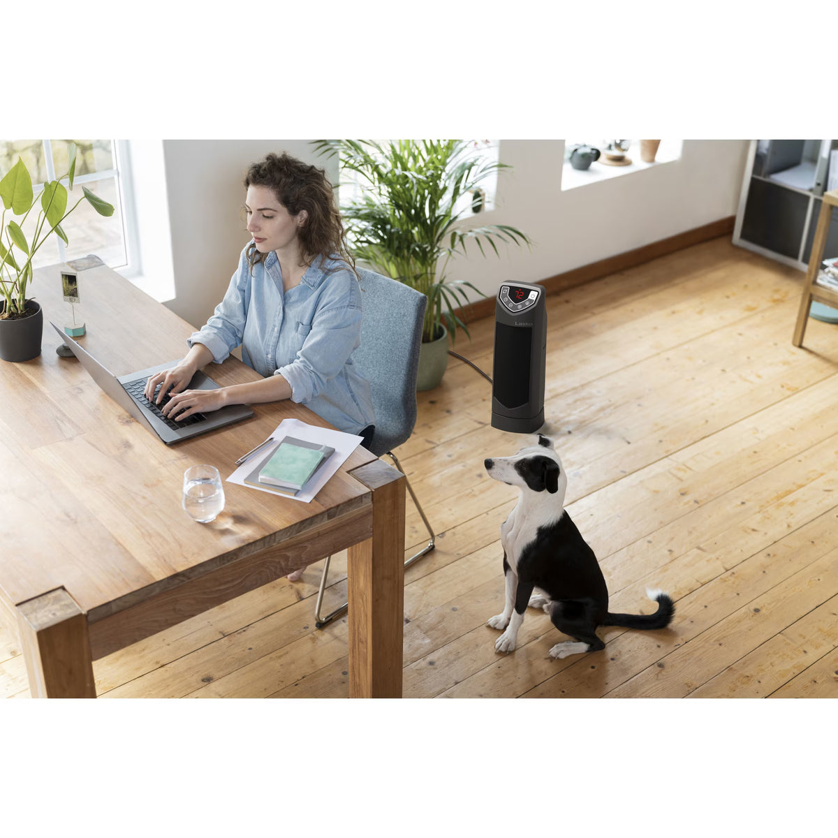 Lasko Ready Heat 14" Portable Ceramic Tower Space Heater CT14401 – Black