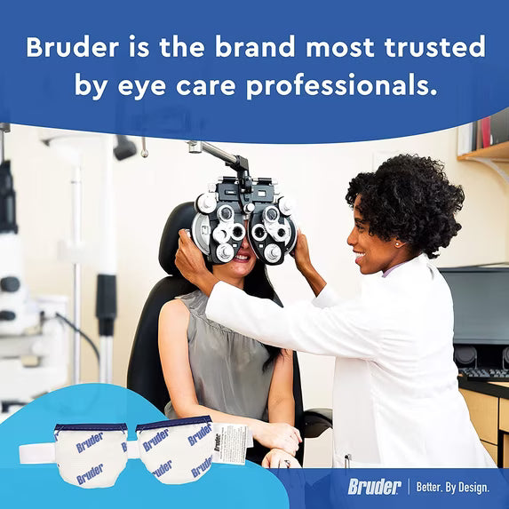 Bruder Moist Heat Eye Compress – Microwave Activated Reusable Eye Mask