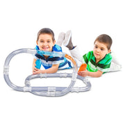 Zoom Tubes Car Trax 25-Piece RC Racing Track Set with Blue Racer – Over 12 ft of Tubes