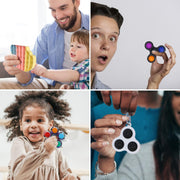 Silicone Pop It Fidget Toy - Stress Relief Sensory Push Bubble Toy