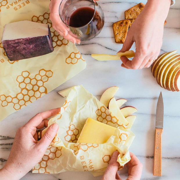 Bee’s Wrap Beeswax Wrap Pack of 3 | Reusable Eco-Friendly Food Storage Wraps