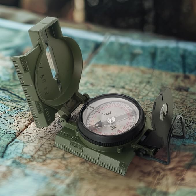 Cammenga US Military Issue Lensatic Land Navigation Marching Compass | Durable Outdoor Compass for Hiking, Camping & Navigation