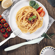 Earth's Dreams 360-Piece Plant-Based CPLA Disposable Cutlery Set – 140 Forks, 120 Spoons & 100 Knives, Heavy Duty, BPA Free
