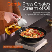 470ml Olive Oil Sprayer & Dispenser Bottle – 2-in-1 Cooking Oil Spray and Pour Container for Kitchen
