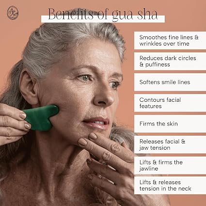 Mount Lai The Jade Gua Sha Facial Lifting Tool – Genuine Jade Face Massage Tool