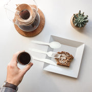 Earth's Dreams 360-Piece Plant-Based CPLA Disposable Cutlery Set – 140 Forks, 120 Spoons & 100 Knives, Heavy Duty, BPA Free