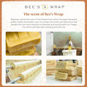 Bee’s Wrap Beeswax Wrap Pack of 3 | Reusable Eco-Friendly Food Storage Wraps