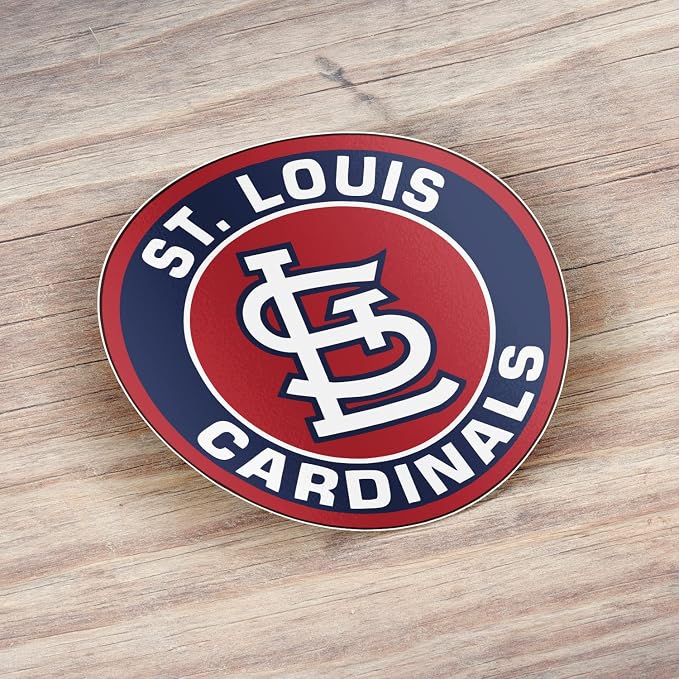 Cardinal Bird Logo Baseball Sport The City of St. Louis Die-Cut Vinyl Sticker Decal 5'' X 5''