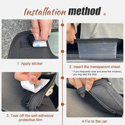 Doglemi 2-Pack Dog Car Door Protector – Universal Fit, 26x21.3", Anti-Scratch, Waterproof Black Oxford Cover