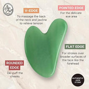 Mount Lai The Jade Gua Sha Facial Lifting Tool – Genuine Jade Face Massage Tool