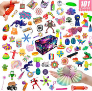 CTB Dealz 101-Piece Large Fidget Mystery Box – Assorted Sensory Surprise Toys for Kids