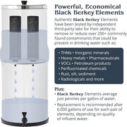 Travel Berkey 1.5 Gallon Stainless Steel Gravity Water Filter System