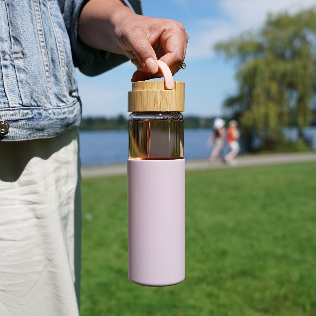 Pinky Up Dana Loose Leaf Tea Infuser Tumbler, Travel Mug, 16oz, Lavender