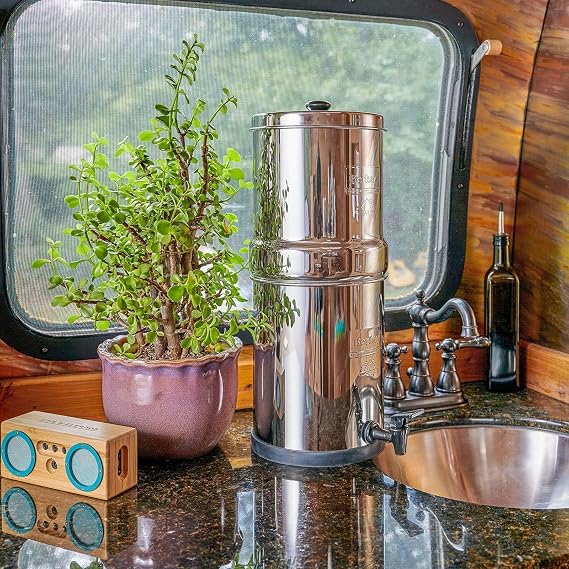 Travel Berkey 1.5 Gallon Stainless Steel Gravity Water Filter System