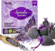 Zidina Dried Lavender Sachet Bags for Drawers, Closets & Home – 14 Pack
