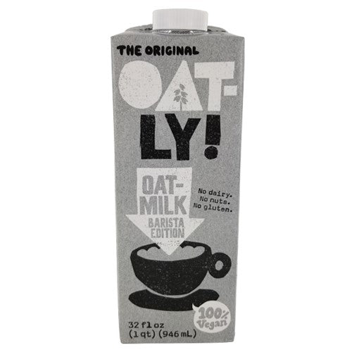 Oatly Barista Edition Oat Milk 32 fl oz Pack of 6 – Dairy-Free, Vegan, Gluten Free, Plant-Based, Shelf-Stable | Crafted for Coffee
