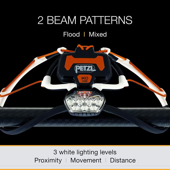 Petzl IKO CORE Rechargeable LED Headlamp with AIRFIT Headband – 500 Lumens